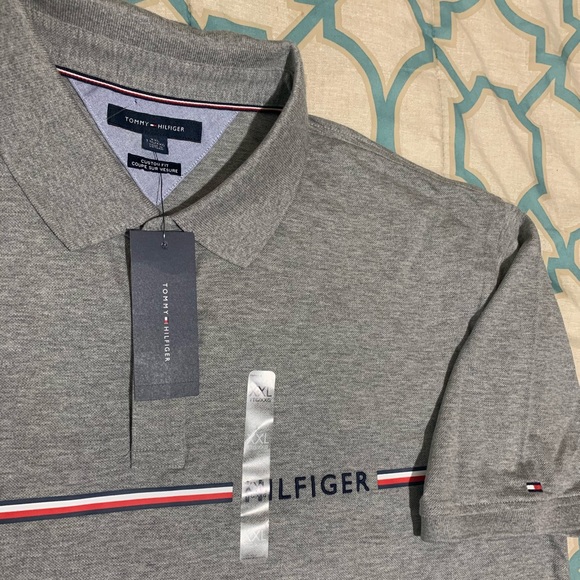 Tommy Hilfiger | Grey Short Sleeve Polo - Picture 2 of 4